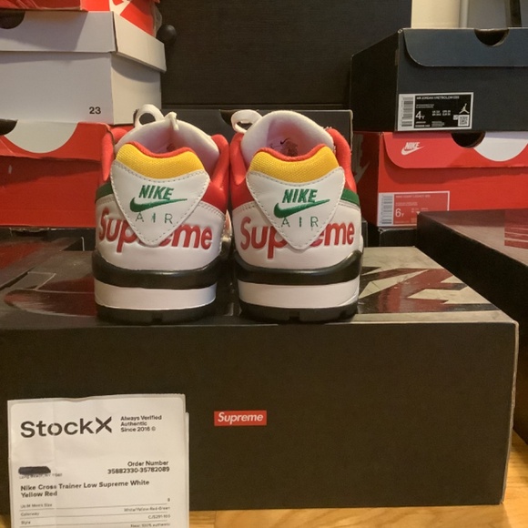 NWT Supreme Nike Air Cross Trainer 3 Low Mens Size 8 - Picture 10 of 14